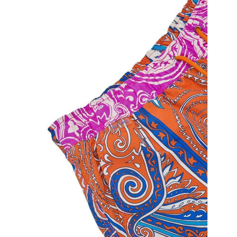 Etro Multicolor Polyamide Swim Short ET-993420051486-XL