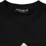 Dolce & Gabbana Black Cotton DG Crystal Embellished Sweater TSH90632-46