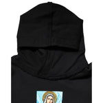 Dolce & Gabbana Black Printed Hoodie Crystal Embellished Jacket TSH90784-XL