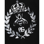 Dolce & Gabbana Black Cotton DG Logo Crew Sweatshirt Sweater TSH90785-54