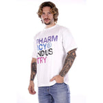 Pharmacy Industry White Cotton T-Shirt PH-15840-M