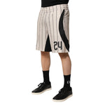 Dolce & Gabbana Off White Polyester DG Logo Sweatshorts Shorts PAN76651-48