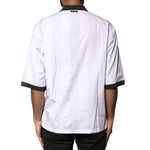Dolce & Gabbana White Sketch Print Oversized Mens Polo T-shirt TSH91259-48