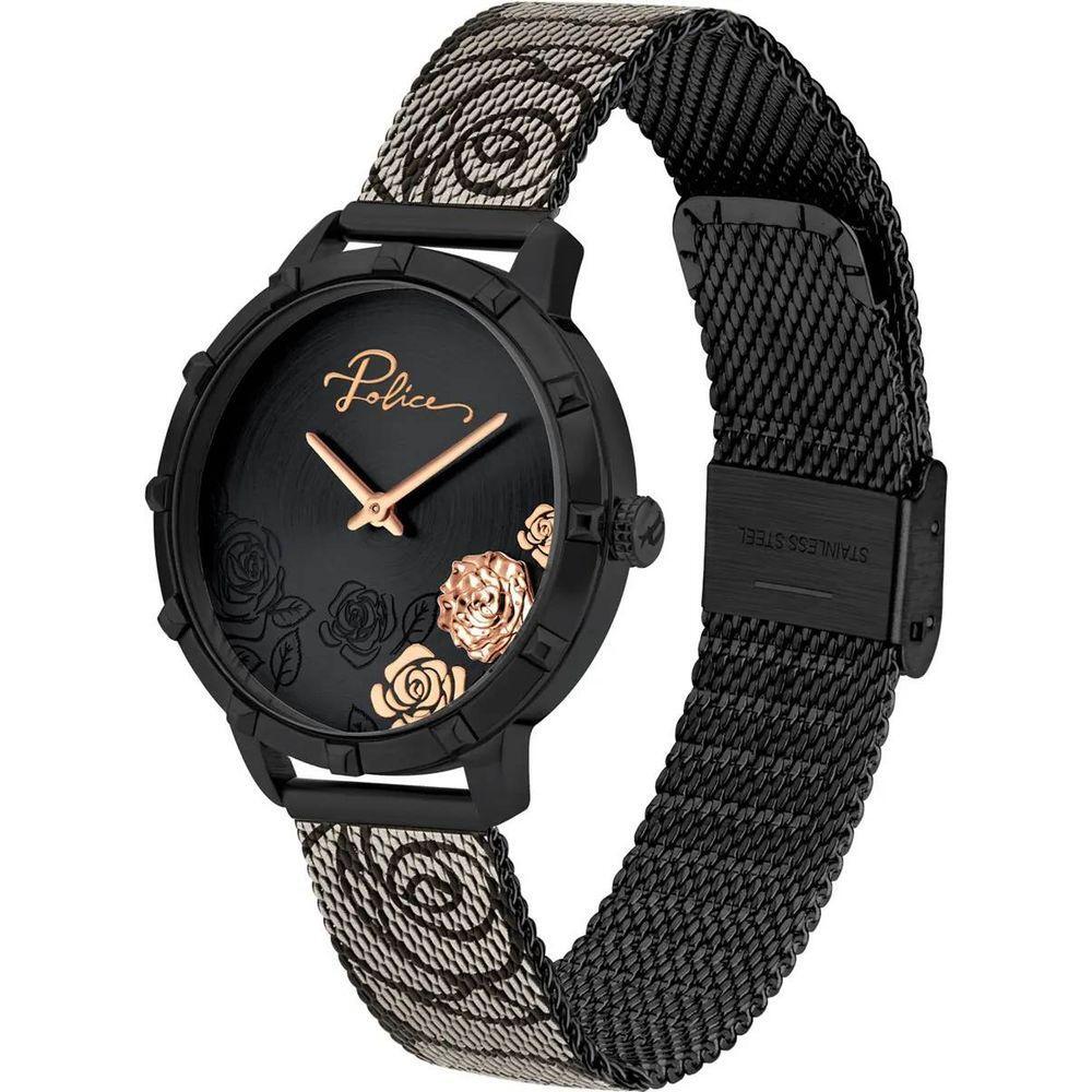 Police Black Stainless Steel Watch POPL16040MSB02MMAC