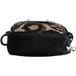 Dolce & Gabbana Multicolor Leopard Jacquard Logo Plaque Neck Strap Bag BAG4665