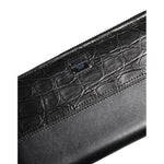 Dolce & Gabbana Black Leather Logo Plaque Zip Around Continental Wallet BAG4700