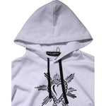 Dolce & Gabbana White Sacred Heart Hooded Sweatshirt Sweater TSH90618-48