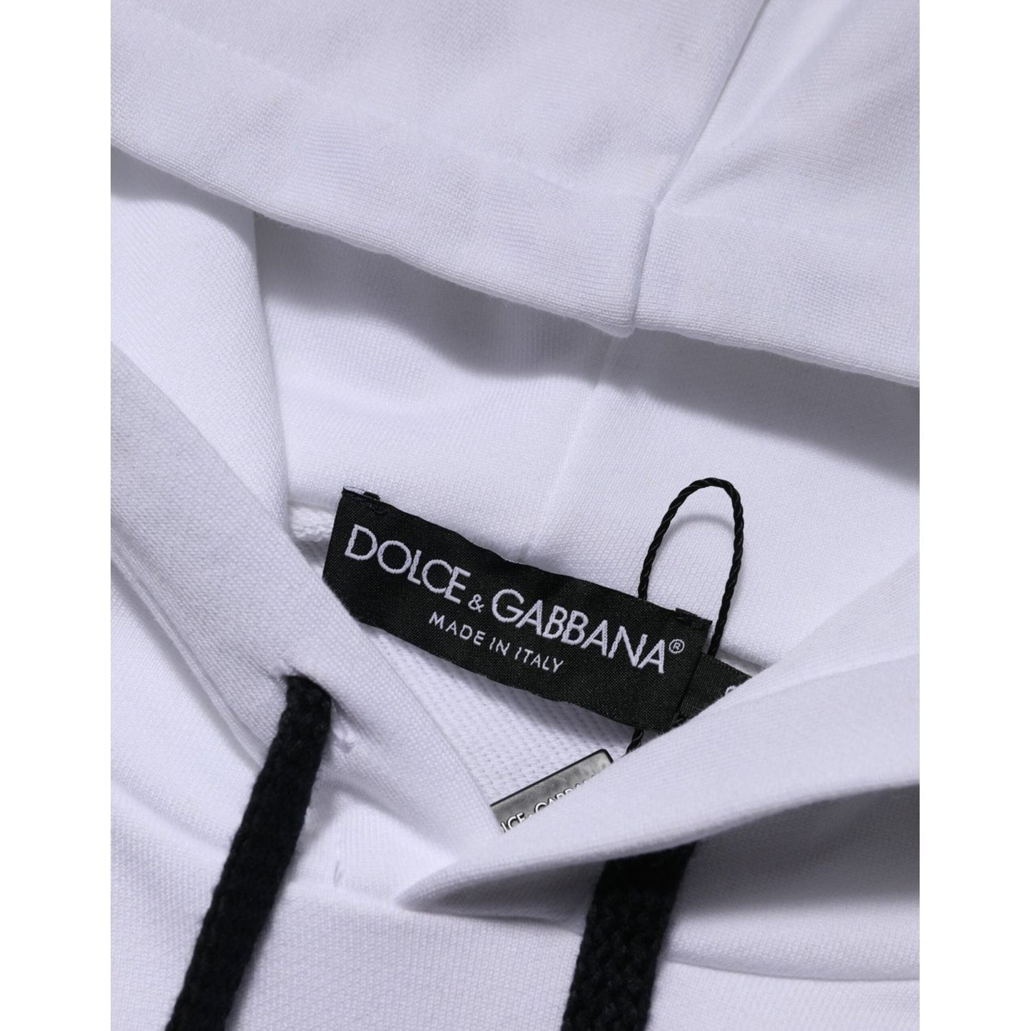 Dolce & Gabbana White Sacred Heart Hooded Sweatshirt Sweater TSH90627-50