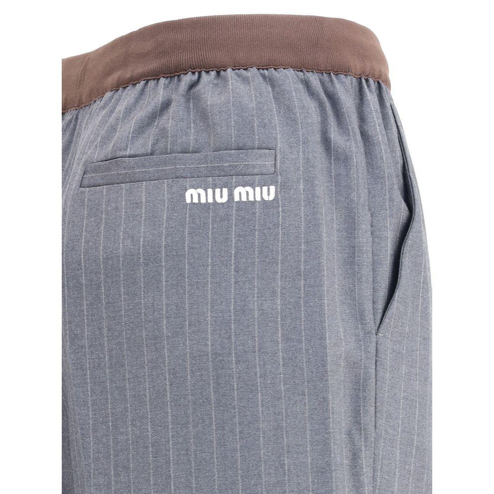 Miu Miu Striped Pants MI-MP1925SOOO174XF0480-IT40 | M