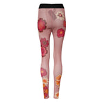 Dolce & Gabbana Pink Floral Leggings Stretch Waist Pants PAN76543-36