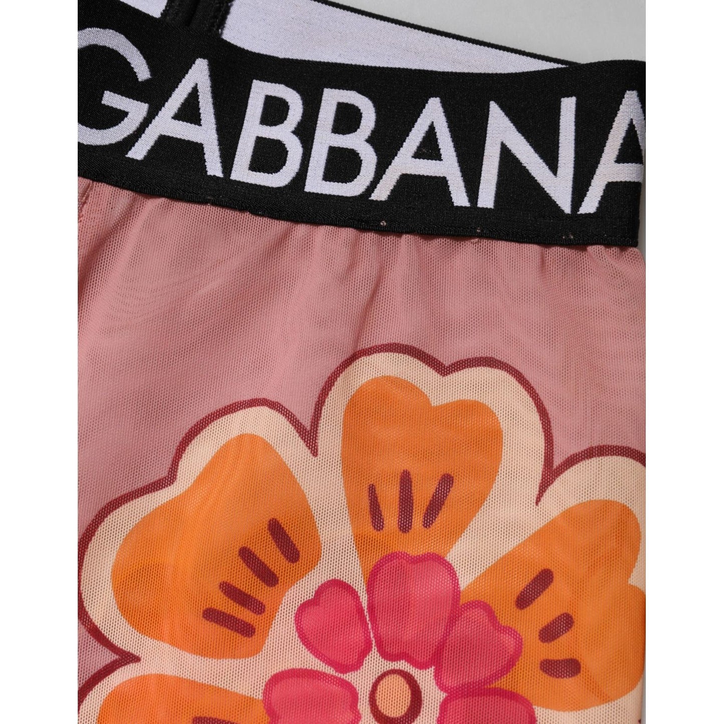 Dolce & Gabbana Pink Floral Leggings Stretch Waist Pants PAN76543-36