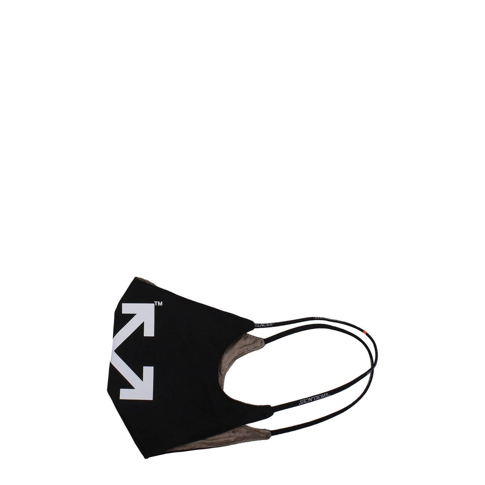 Off-White Black Cotton Facemasks OF8547171795209BT