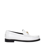 Versace White Leather Slip-On Loafers VE-15199136776457-EU36/US6