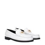 Versace White Leather Slip-On Loafers VE-15199136776457-EU36/US6