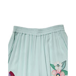 Dolce & Gabbana Green Floral Garterized Straight Pajama Pants PAN76676-40