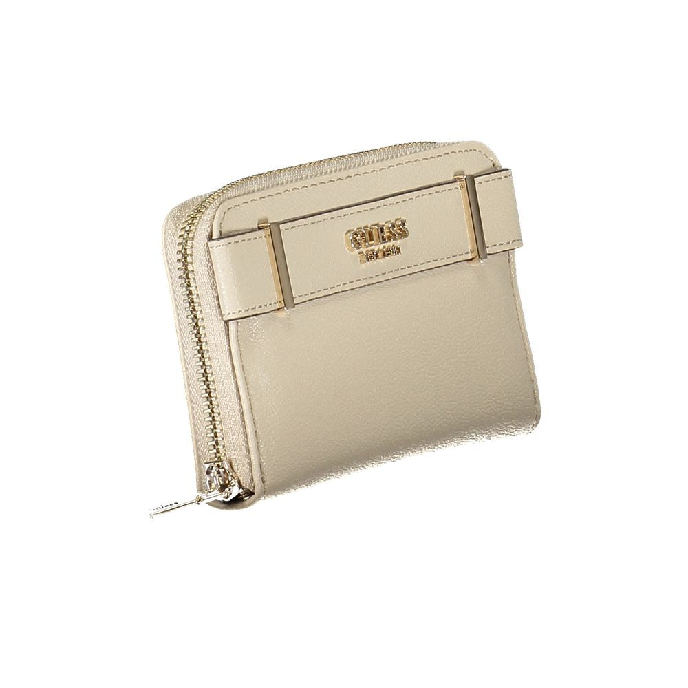 Guess Jeans Beige Polyethylene Wallet GU-34840