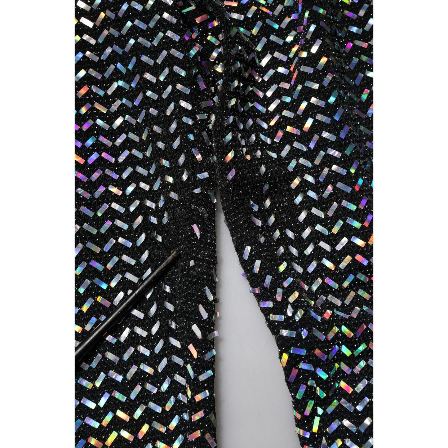 Dolce & Gabbana Multicolor Sequined Leggings Trouser Pants PAN76693-46