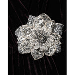 Dolce & Gabbana Black Velvet Flower Embellishment Aline Dress DR81828-40