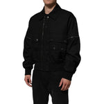 Dolce & Gabbana Black Patch Pocket Full Zip Bomber Jacket JKT41530-50