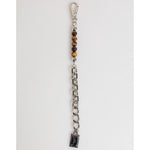 Dolce & Gabbana Silver Chain Brass Beaded Lobster Clasp Logo Men Bracelet SMY11079