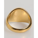 Dolce & Gabbana Gold Tone Real Brass Red DG Logo Men Ring SMY11229-58