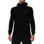Dolce & Gabbana Black Cotton Plaque Track Cardigan Sweater TSH90631-46