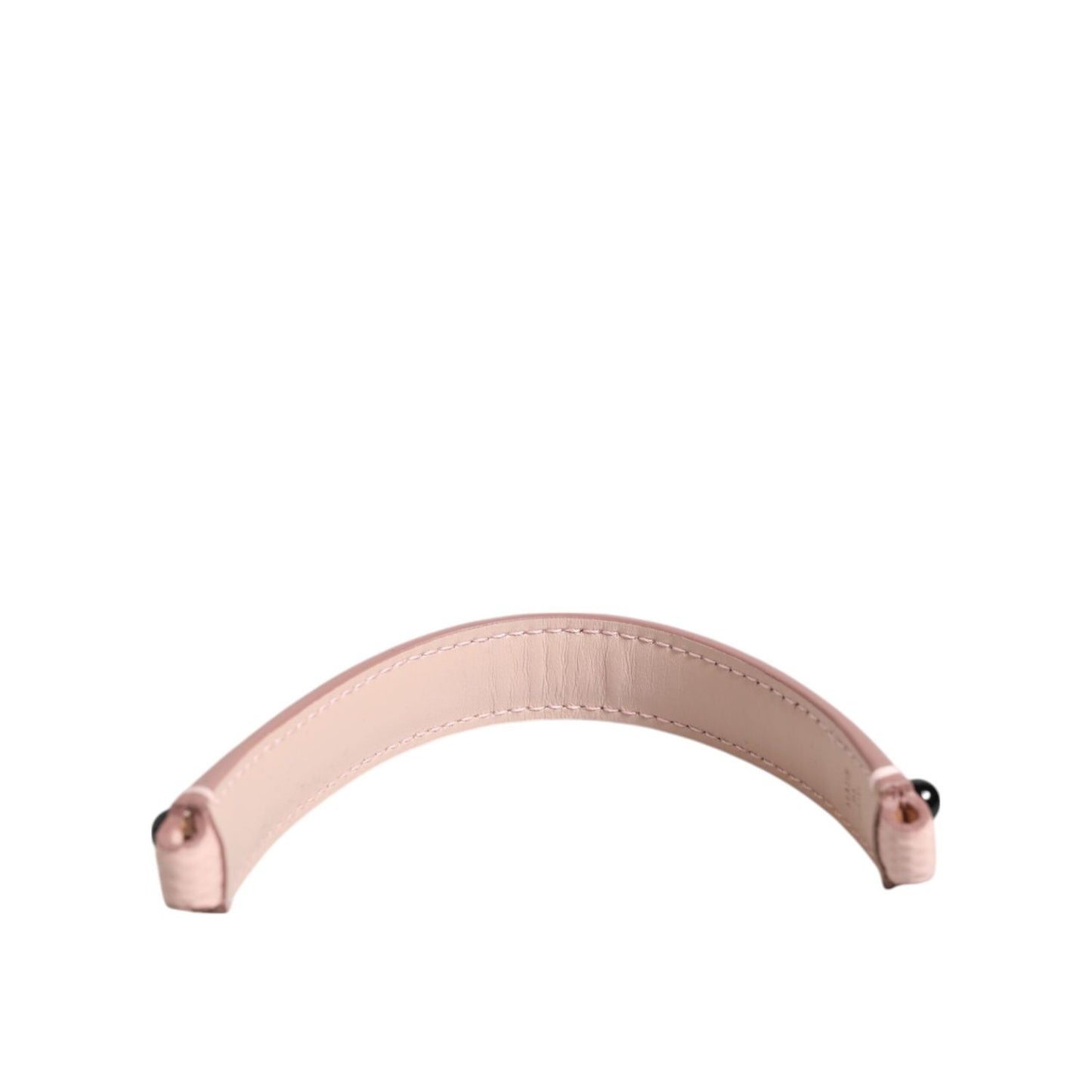 Dolce & Gabbana Light Pink Embellished Leather Bag Handle Shoulder Strap SMY11163