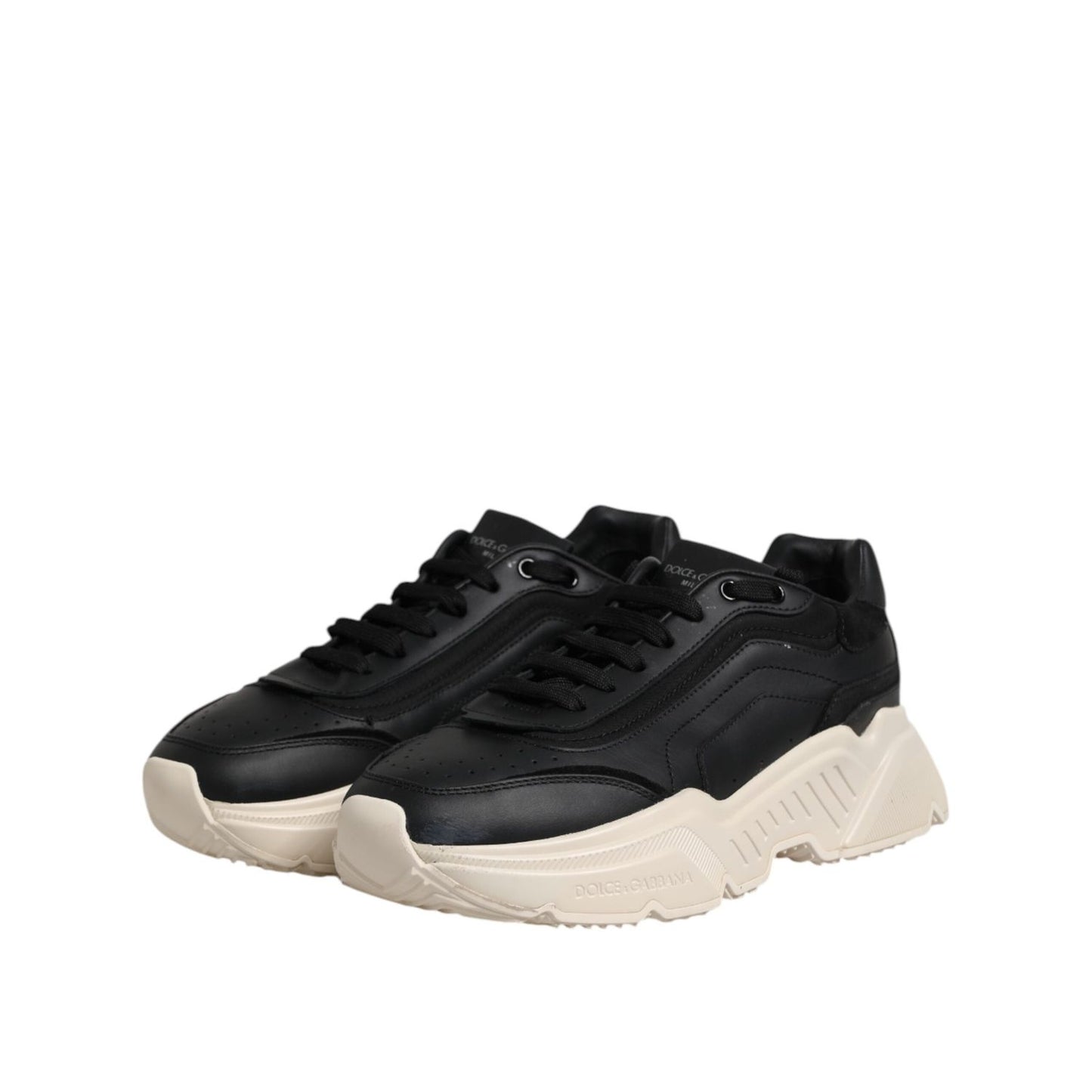 Dolce & Gabbana Black White Daymaster Low Top Sneakers Shoes