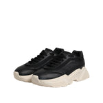 Dolce & Gabbana Black White Daymaster Low Top Sneakers Shoes