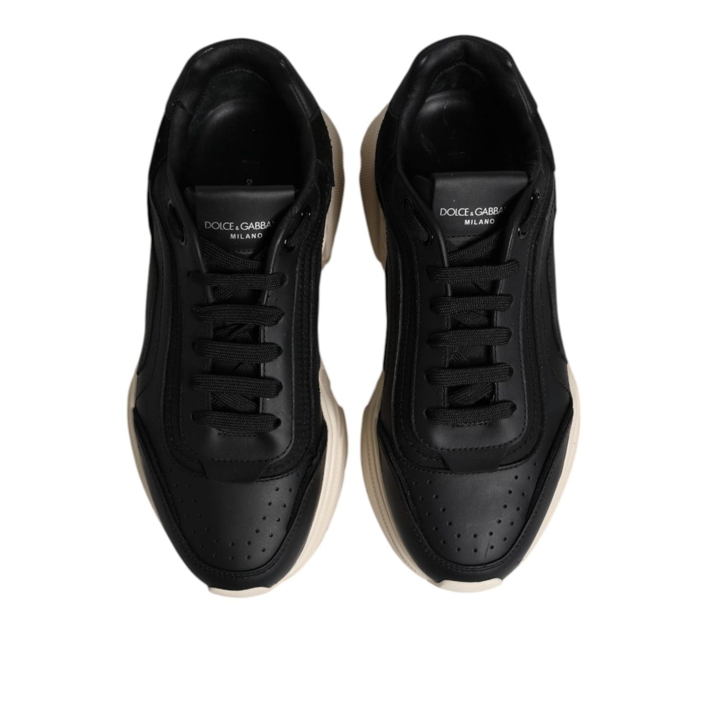 Dolce & Gabbana Black White Daymaster Low Top Sneakers Shoes