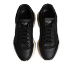Dolce & Gabbana Black White Daymaster Low Top Sneakers Shoes