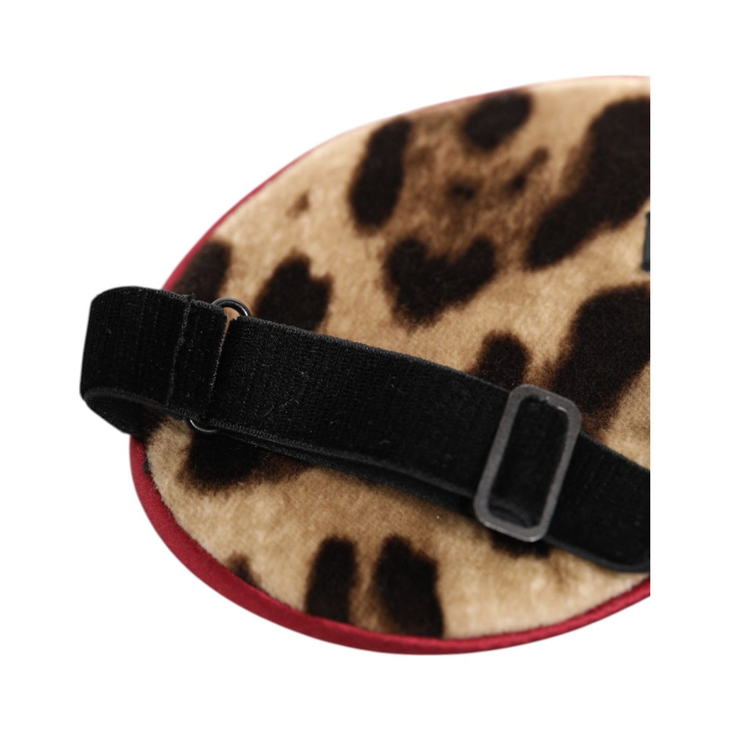 Dolce & Gabbana Brown Leopard Print Silk Women Accessory Sleep Eye Mask