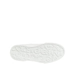 Dolce & Gabbana Black White Leather Portofino Sneaker Shoes