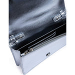 Ferrari Metal light blue GT patent leather bag with chain FE8056121179066
