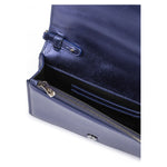 Ferrari Metal blue GT patent leather bag with chain FE8056121179073
