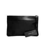Dolce & Gabbana Multicolor Leopard Print Jacquard Logo Plaque Pouch Bag