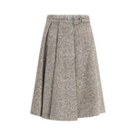 Brunello Cucinelli Virgin wool midi Skirt BR-MG530G3906C6286-IT42 | L