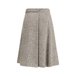 Brunello Cucinelli Virgin wool midi Skirt BR-MG530G3906C6286-IT42 | L