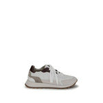 Brunello Cucinelli Leather Sneakers with shiny details BR-MZGSG3028C7592-EU39/US9