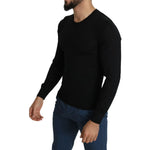 Dolce & Gabbana Black Cashmere Crewneck Pullover Sweater TSH5563-44