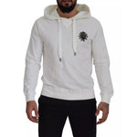 Dolce & Gabbana White Cotton Hooded Sweatshirt Sweater TSH7914-44