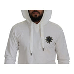 Dolce & Gabbana White Cotton Hooded Sweatshirt Sweater TSH7914-44