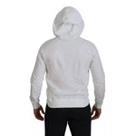 Dolce & Gabbana White Cotton Hooded Sweatshirt Sweater TSH7914-44