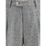 Brunello Cucinelli Wool and cashmere buttoned grisaille Suit BR-MV418LDBH2C251-IT50 | L