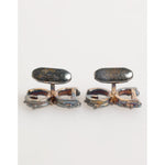 Dolce & Gabbana Gold Tone 925 Sterling Silver DG Logo Accessory Cufflink