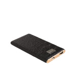 Dolce & Gabbana Black Leather Exotic Skin 3000mAh Power Bank Charger USB SMY10712