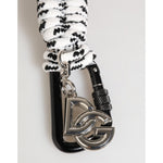 Dolce & Gabbana Multicolor Polyester Tape String DG Logo Keychain Keyring SMY11321