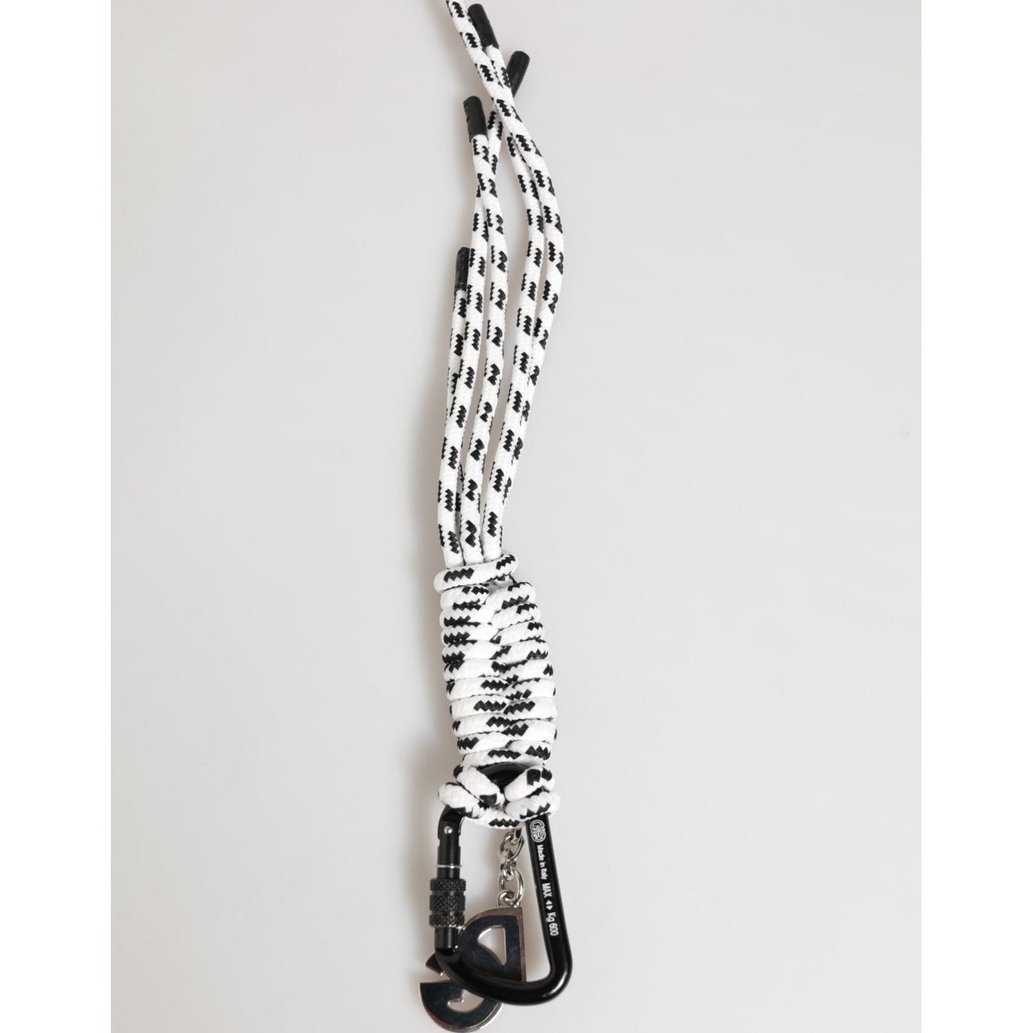 Dolce & Gabbana Multicolor Polyester Tape String DG Logo Keychain Keyring SMY11321