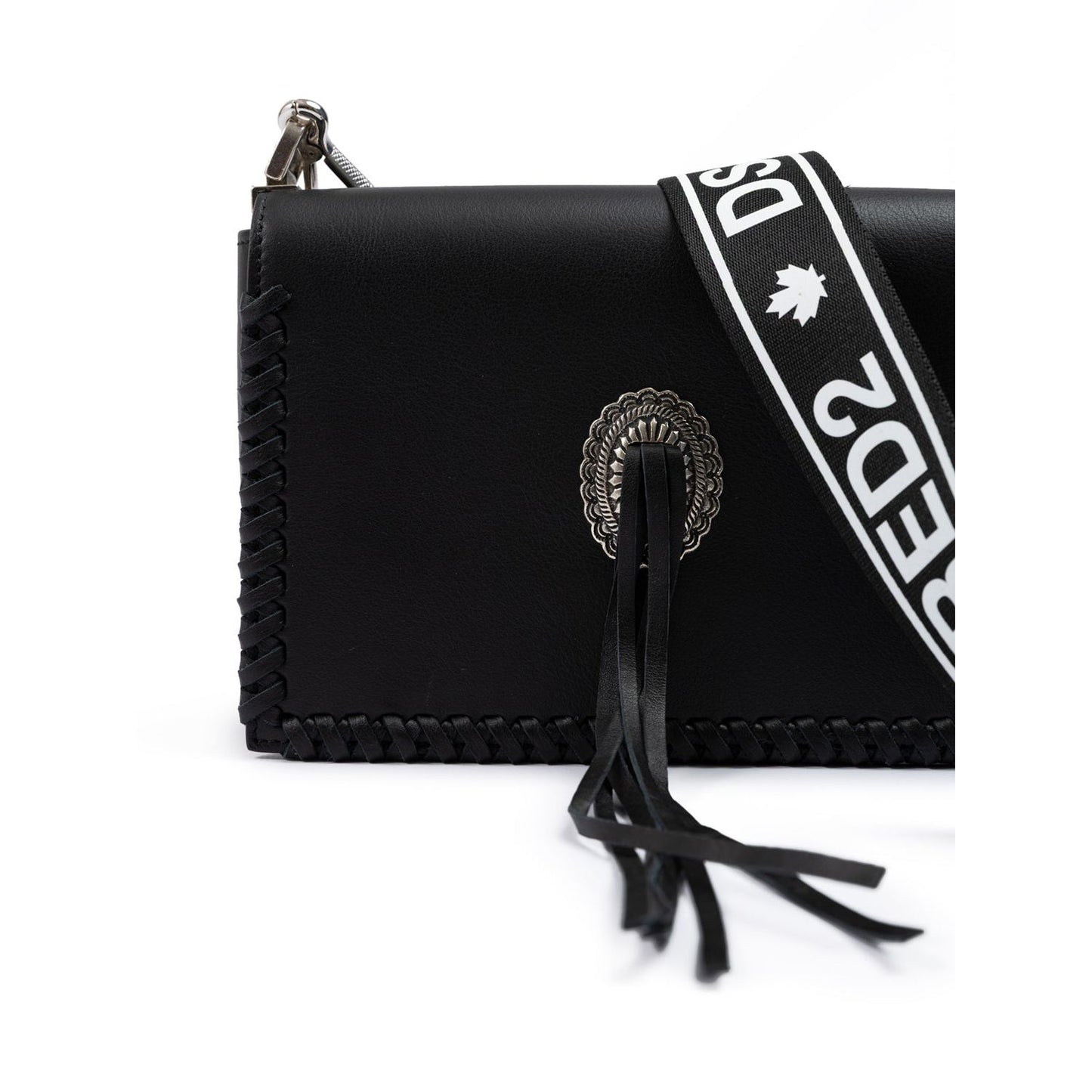 Dsquared² Black Leather Crossbody Bag DS210825-4