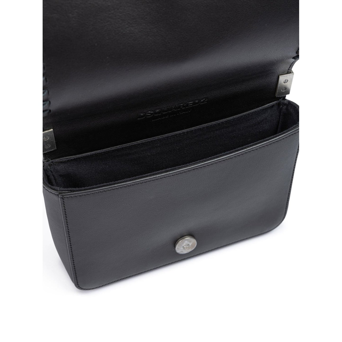 Dsquared² Black Leather Crossbody Bag DS210825-4